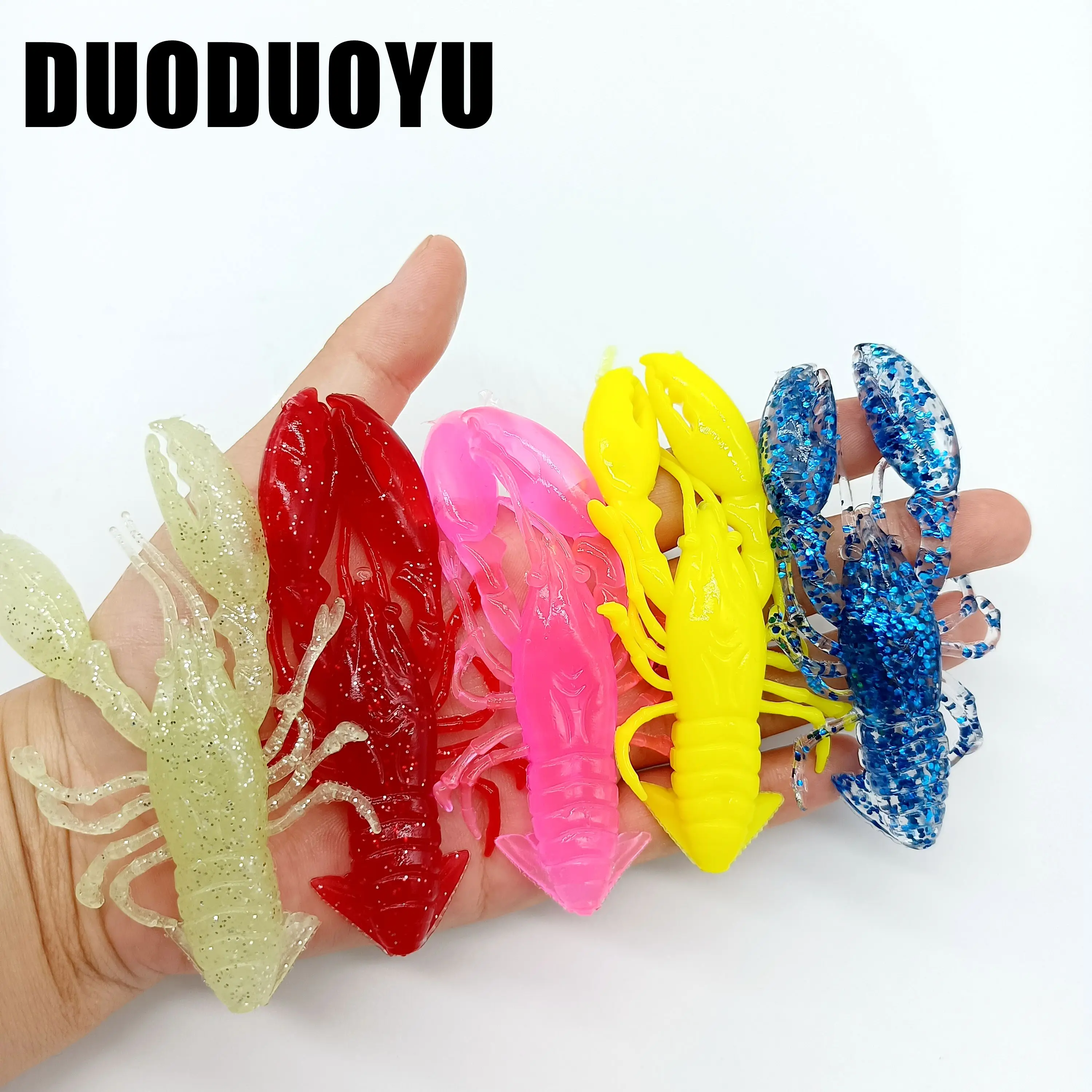 DUODUOYU-Cebo blando de silicona para pesca, aparejo de pesca Artificial de 12,5g/90mm, 5 colores, 1 unidad - imagen 2