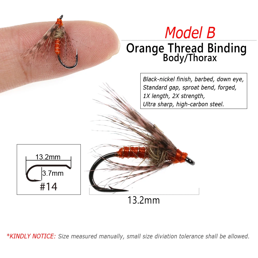 Bimoo-Señuelos de Pesca suaves, 6 piezas, #14 - imagen 4