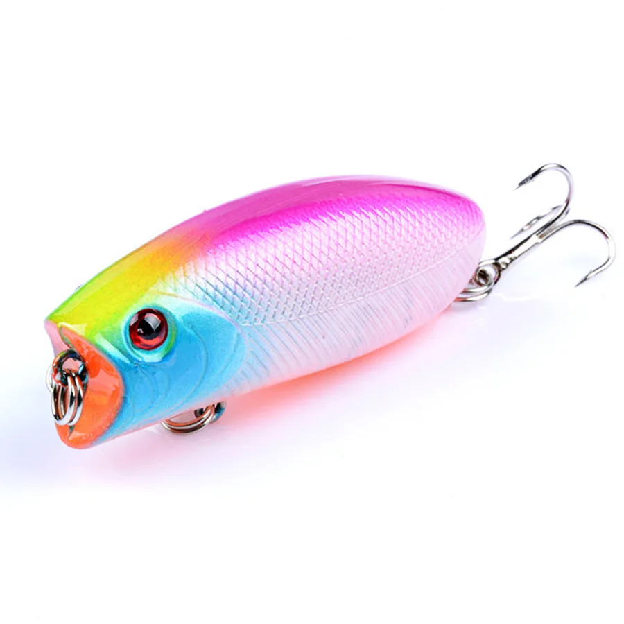 Señuelo de pesca flotante Popper Crankbait, Wobblers de mar Topwater para pesca, aparejo Artificial, cebo duro, carpa, Swimbait, 1 unidad - imagen 2