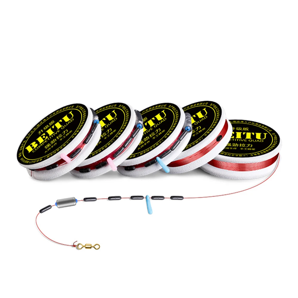 Hilo de fluorocarbono de alta resistencia para pesca, hilo de nailon de camuflaje Invisible 3D, 6 piezas/10 piezas - imagen 5