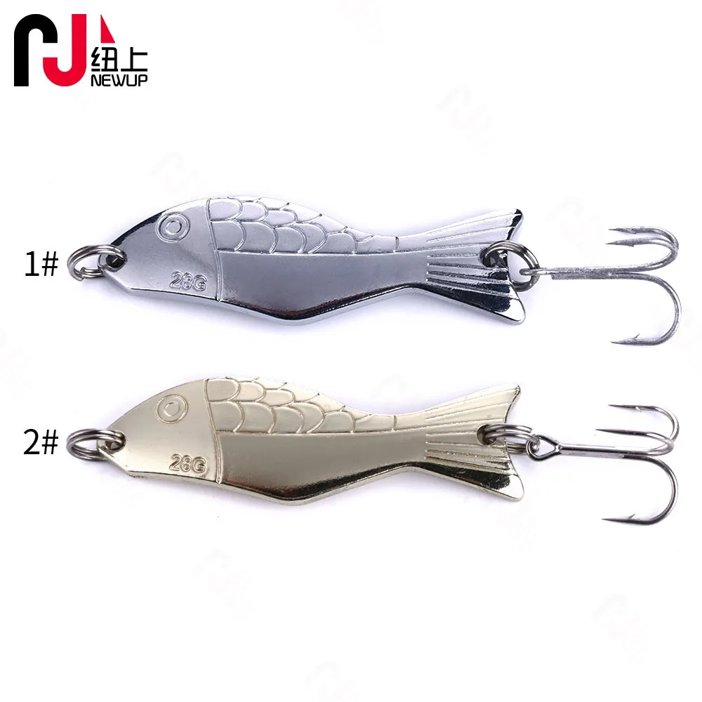 Señuelo de pesca de Metal, cebo duro de lentejuelas plateadas con ruido, aparejos de gancho triple, cuchara giratoria de 7cm y 28g, novedad, 1 unidad - imagen 3