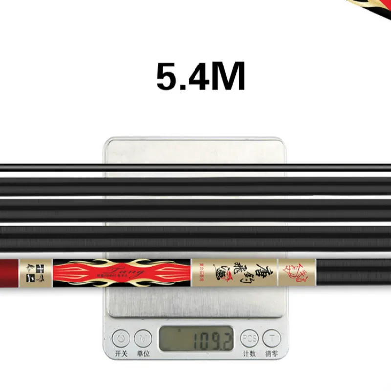 Caña De pescar De fibra De carbono, accesorio para pescar carpa, 28 Tonalty, Taiwán, Olta, 60T, 3,6 m-7,2 m - imagen 5