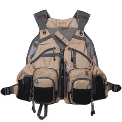Chaleco de pesca con bolsillos y mesh – Talla ajustable