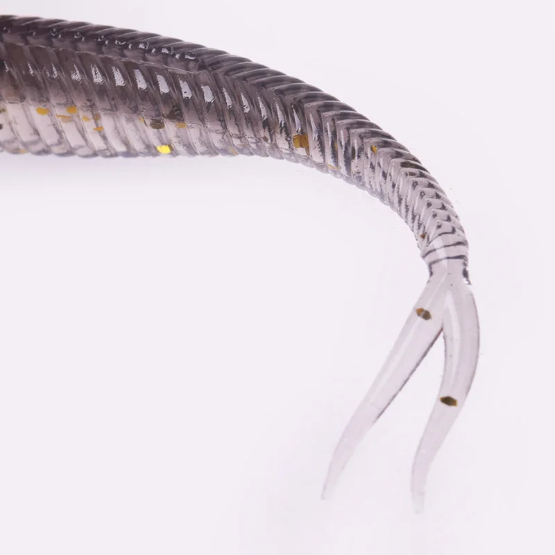 10 unids/lote de cebo suave con cola de horquilla de pesca, 70mm, 1,8g, Wobblers de Jigging, cebos artificiales de goma para lubina, Señuelos de Pesca de carpa, Swimbaits - imagen 4