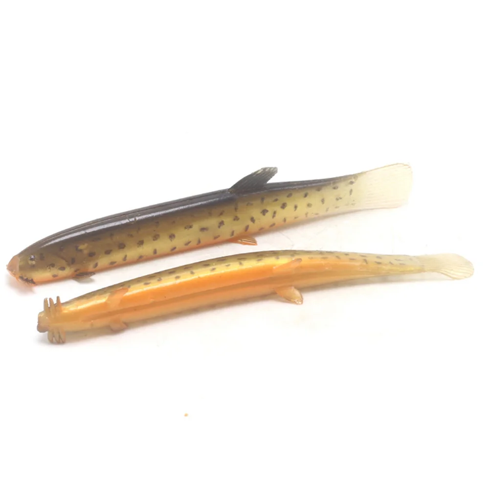 2-5 unids/lote Loach suave cebo 10cm/5,8g Artificial de Anguila señuelo gusanos Shad Anguila lubina Needfish pesca рыбалка фидер - imagen 5