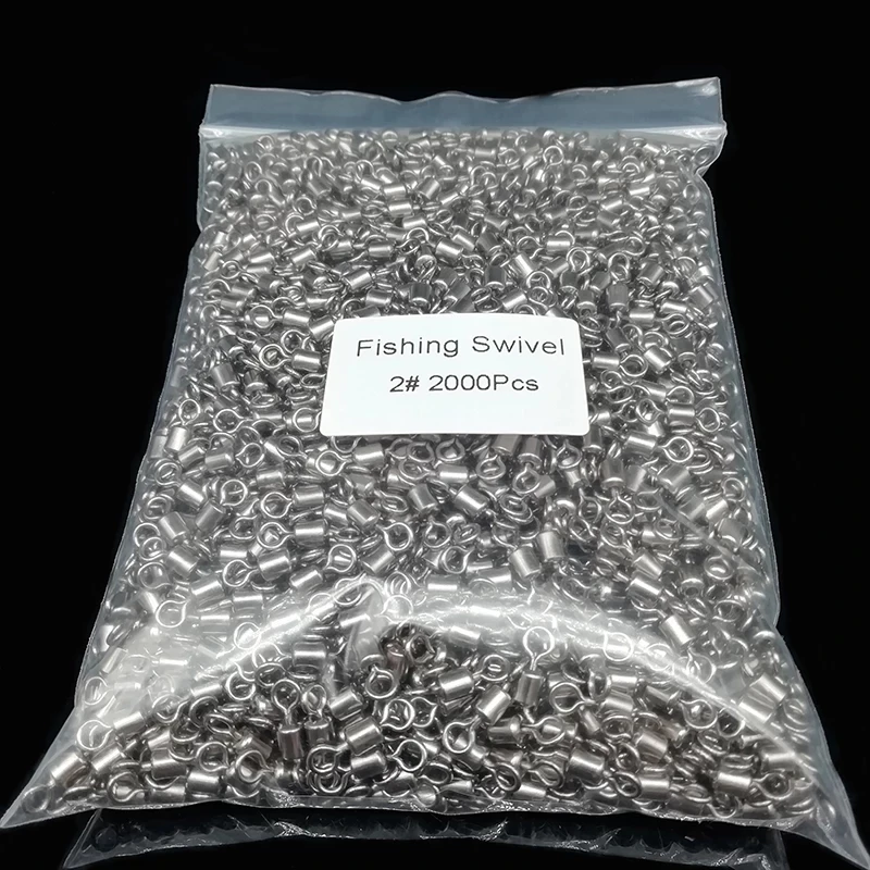 Conector de Pesca a granel, rodamiento de barril, señuelo giratorio, enlace de cobre, accesorios de aparejos de Pesca, venta al por mayor - imagen 2