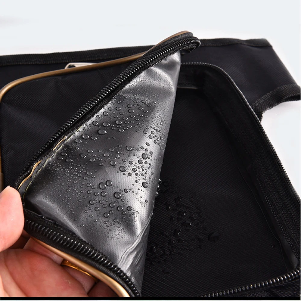 Bolsa de almacenamiento colgante para silla de playa y pesca, bolso impermeable para teléfono, bolsillos prácticos, bolsas de hombro portátiles con correas, XA476G - imagen 5