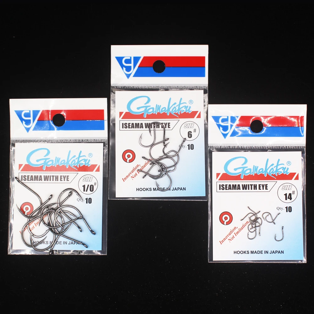 10 unids/lote Iseama círculo carpa Eyed Tamaño del anzuelo de pesca 1/0-14 # anillo ojo Japón anzuelos solo Jig gancho Pech gamakatsu - imagen 4