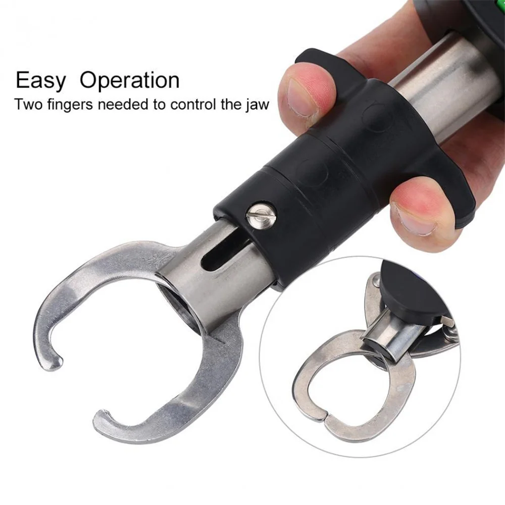 Pinza de pescado portátil, báscula Digital electrónica resistente al agua, Clip de acero inoxidable, alicates para agarrar peces, soporte, aparejos de pesca de Control - imagen 3