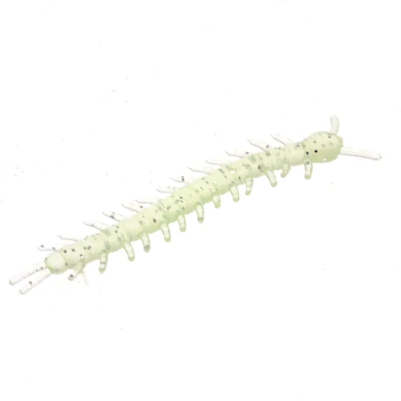 Señuelo blando de pesca, simulación de ciempiés, arena, gusano de seda, señuelos artificiales, lote de 15 piezas, 5cm/0,5g, señuelos pequeños - imagen 4