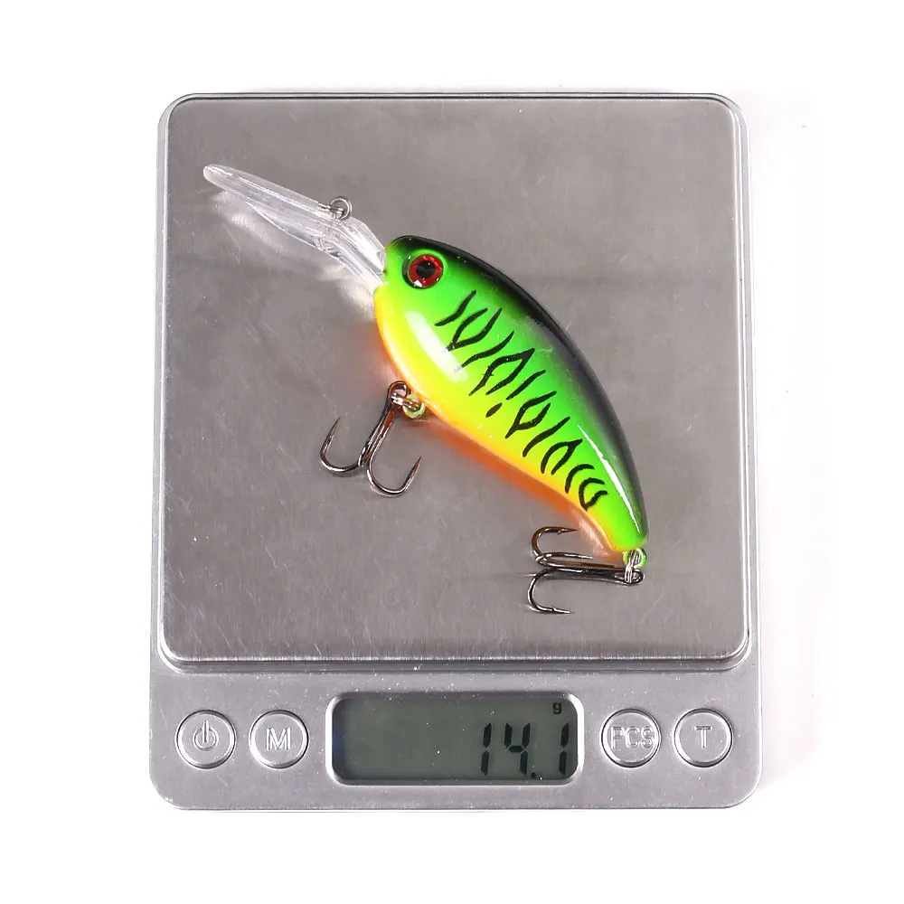 Hengjia cebo de manivela señuelo de Pesca Wobbler 14g 10cm Minnow Isca señuelo Artificial Crankbait Leurre de Bass Pike Trolling aparejos de Pesca - imagen 5