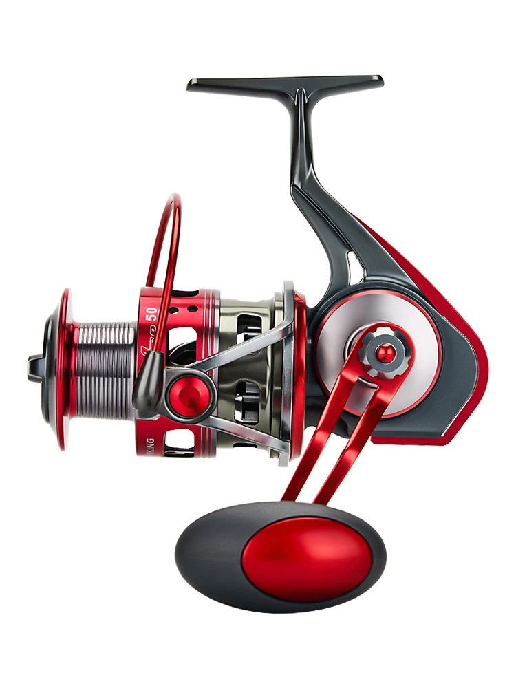 Carrete de pesca giratorio 9 1BB, Ratio de engranaje 5,7: 1/4.9:1 Serie 500-6000, ancla de Metal, bobina de cuñas, accesorios de pesca de agua salada - imagen 4