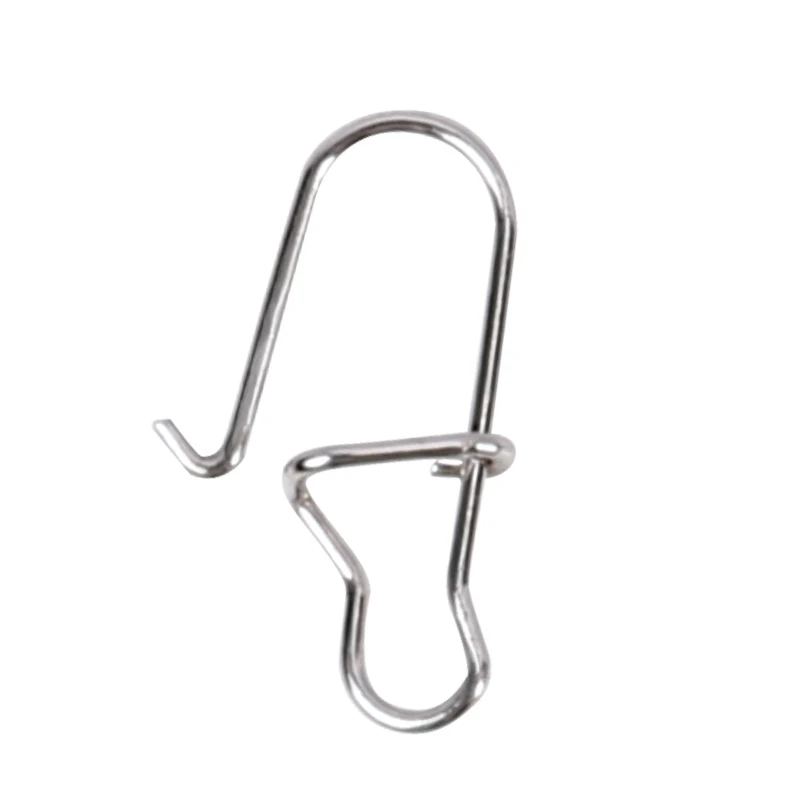 TSURINOYA-broches de pesca de acero inoxidable, 50 piezas, sujetlock, Pin de seguridad, conector, accesorios, aparejos para señuelos, anzuelos - imagen 2