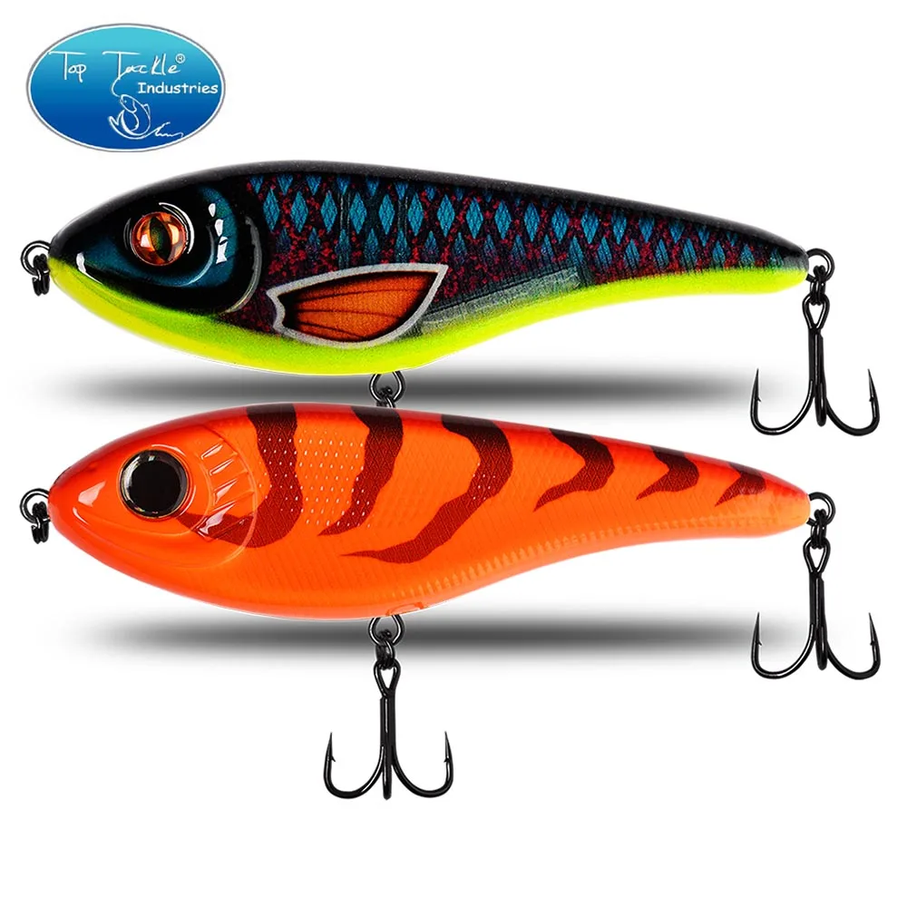 Cf señuelo Jerkbait de hundimiento lento, Wobblers para pesca de Pike Crankbaits, señuelo de pesca, sonajero y Vib para pesca en invierno, 78mm-15g - imagen 5