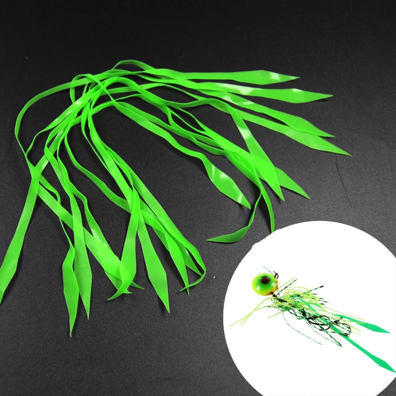 50 Uds. Faldas de silicona con serpentina de Lucio para Spinnerbait Buzzbait, señuelos de goma, faldas de calamar, accesorios de pesca de agua salada - imagen 2