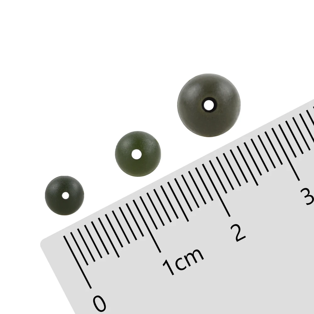 25 uds pesca de carpa cuentas de goma de choque verde cuentas de aparejo suave aparejos terminales de pesca AG130 - imagen 4