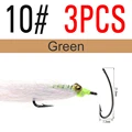 3pcs Green Size 10