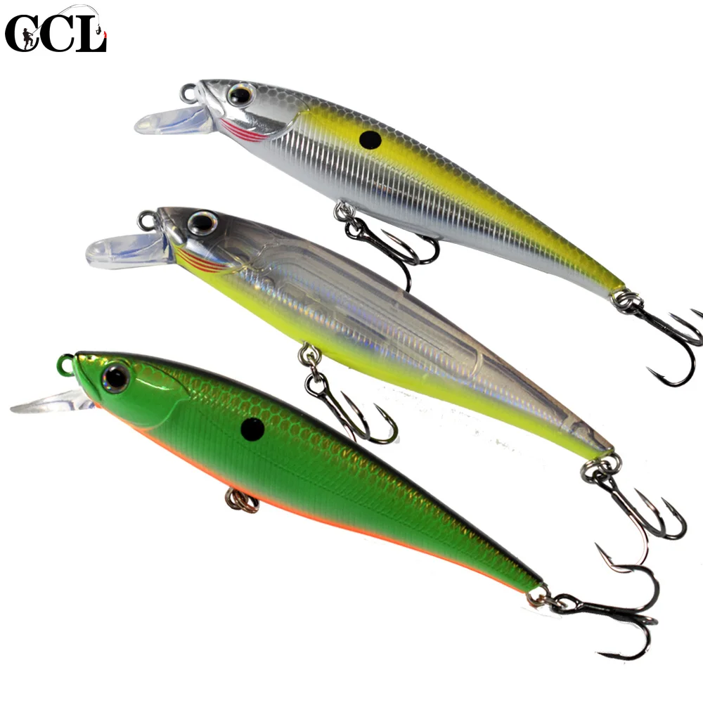 CCLTBA señuelo de pesca flotante Minnow Jerkbait, Wobbler Bass Perch Panfish, cebos duros de pesca al por menor - imagen 5