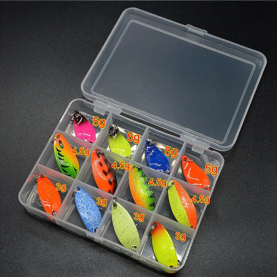 JYJ-SEÑUELOS de metal duro, 12 piezas por caja, 2g, 3g, 4g, 4,5g - imagen 3