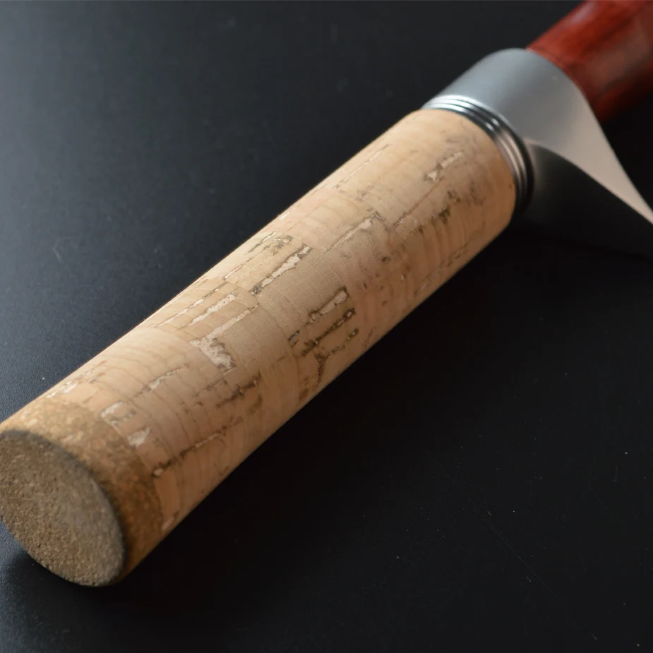 Caña de pescar giratoria de carbono de 1,8 m, diseño de madera roja de fundición, 1-5g/2-7g de potencia UL L, 2 puntas de caña, 2 secciones, aparejos de caña de señuelo ultraligeros - imagen 3