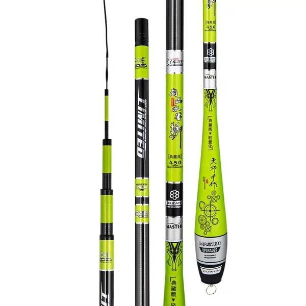 Caña de pescar telescópica de fibra de carbono dura, superligera, 2,7 M/3,6 M/3,9 M/4,5 M, 5,4 M - imagen 2