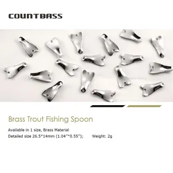 Cuchara giratoria Countbass Fliper – Latón para trucha