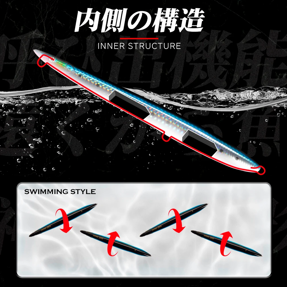 Hunthouse-señuelo de pesca, lápiz SG, cebo duro para Surf, cebos flotantes que se hunden, lápiz Sandeel, andador de Surf, equipo de pesca - imagen 3