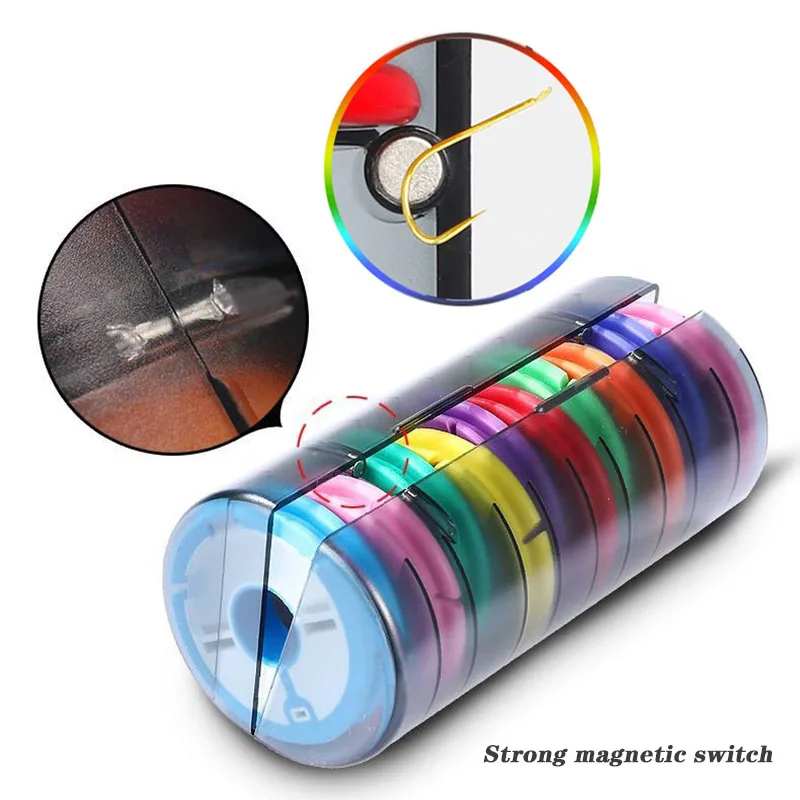Caja de línea principal de pesca de arcoíris, tablero de bobinado, caja de pesca de alta calidad, herramientas de pesca, carrete principal de silicona de 4-16 husillos 2020 - imagen 5