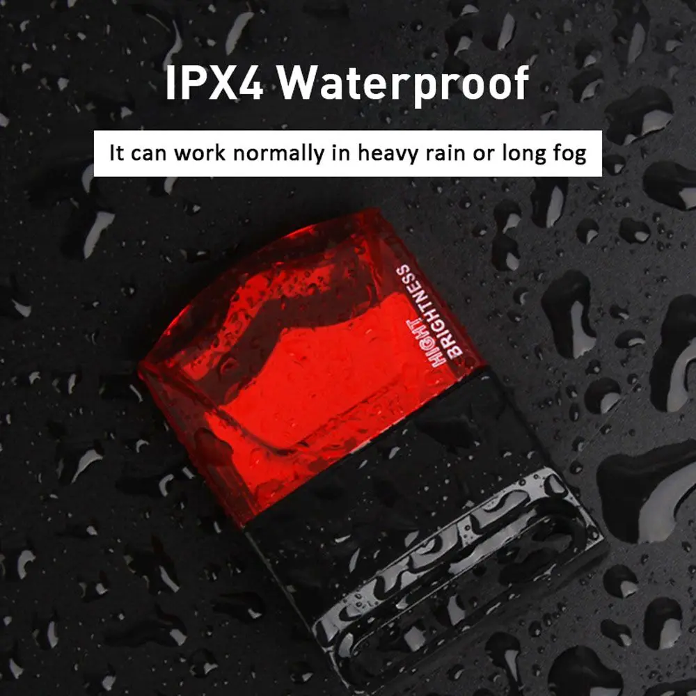 Linterna de inducción electromagnética para ciclismo, luz trasera magnética, luces traseras para bicicleta, lámpara de advertencia de seguridad - imagen 2