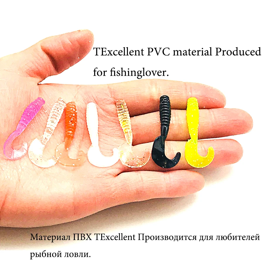 Cebo Artificial/lubina para pesca, señuelo de silicona suave, plantilla para Sábalo, cola larga, Wobbler, olor a sal, aditivo, gusano, Swimbait, aparejos, 100 Uds. - imagen 3