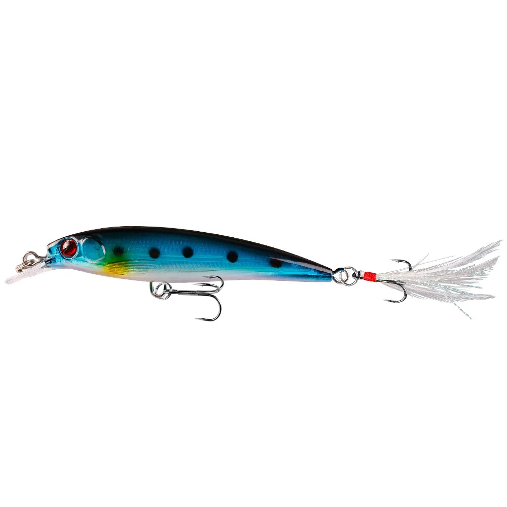 Señuelo de pesca hundido Crankbait de plástico duro, 7,2g, 9cm, cebo Artificial de pececillo, ojos 3D, aparejos de pesca para lubina, Lucio, carpa, 1 Uds. - imagen 4