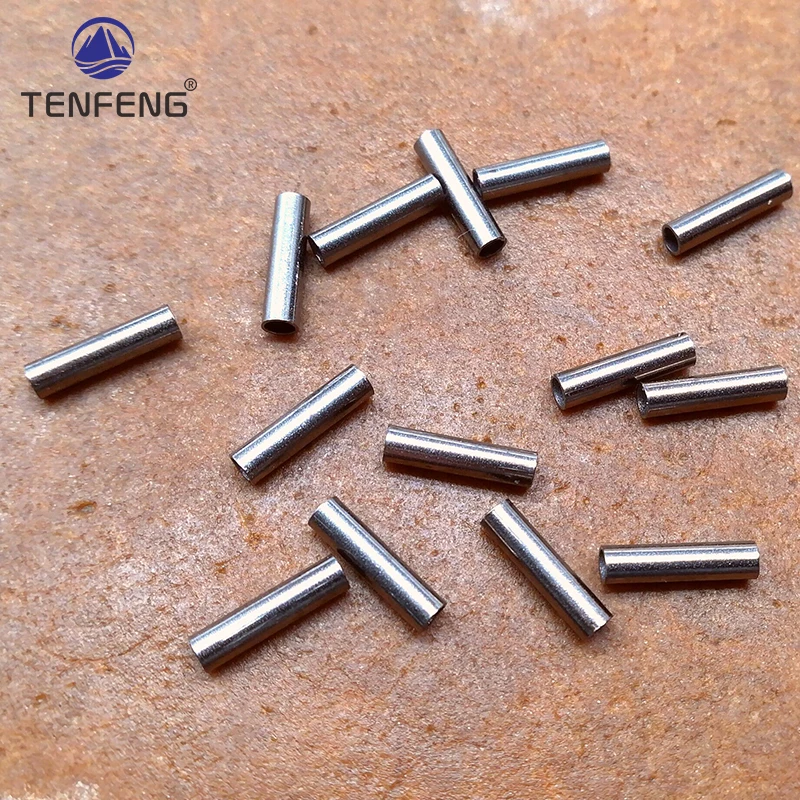 2000-8000 Uds. Línea de Pesca de mar fijación de mangas individuales tubo de latón y cobre abrazadera de alambre de acero giratoria accesorios de tubos de Pesca - imagen 5