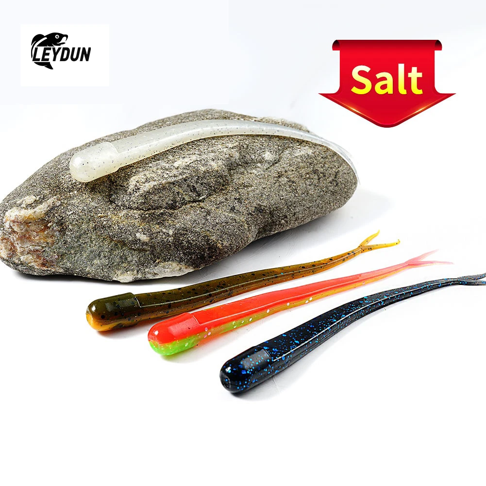 LEYDUN, nuevo cebo blando, 10 unidades, 120mm, Señuelos de pesca, tiro directo, gusano, sábalo, cebo Artificial, Swimbaits, pesca, Lucio, lubina, señuelo de silicona - imagen 3