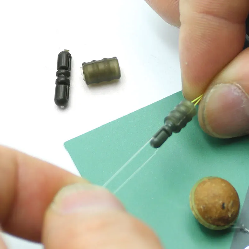 10 unidades de cuentas de cambio rápido, aparejos de pesca, anzuelos, método de enlace, alimentadores, accesorios de pesca de carpa, aparejos - imagen 4