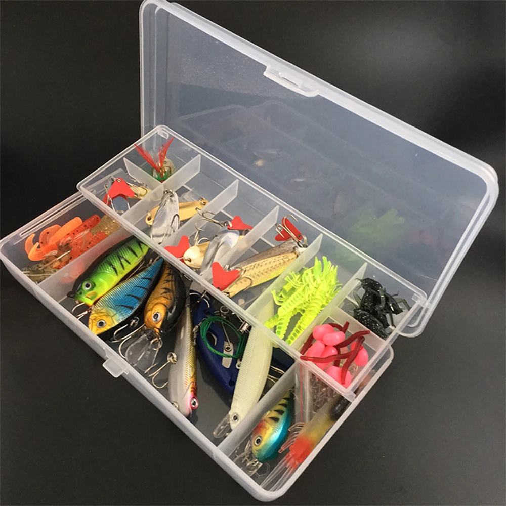 85 unids/set de Señuelos de Pesca, juego de cuchara de pececillo mixto, señuelo suave, accesorio de Pesca en caja, cebo Artificial, Pesca con agarre de Pesca - imagen 5