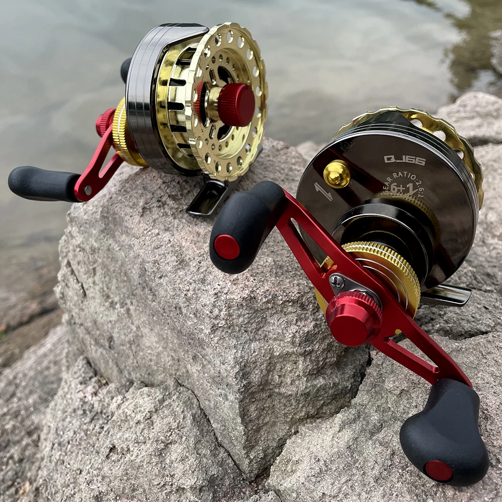 GHOTDA-carrete de pesca con mosca, marco de Metal, accesorios de pesca de agua salada y dulce, peces lo suficientemente grandes, Control multifunción - imagen 2