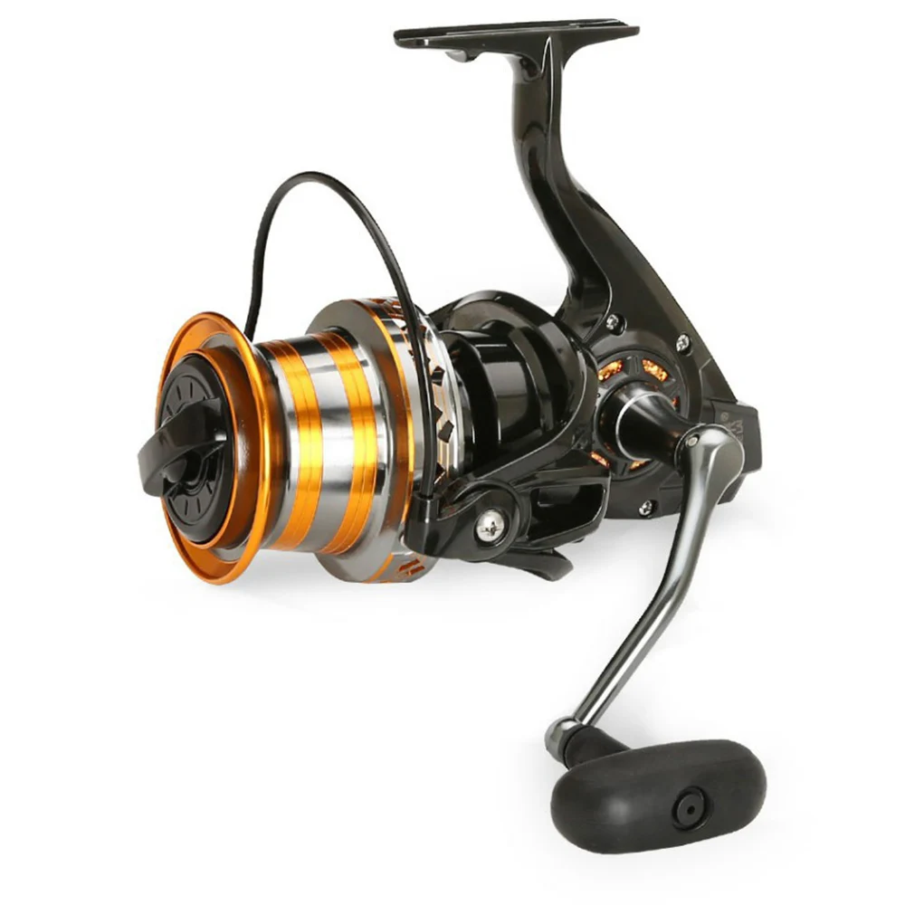 Carrete giratorio de Metal para pesca, rodamientos de bolas de 13 rueda ajustable, de alta velocidad, 4,0: 1 DH900-1200 X397G - imagen 3