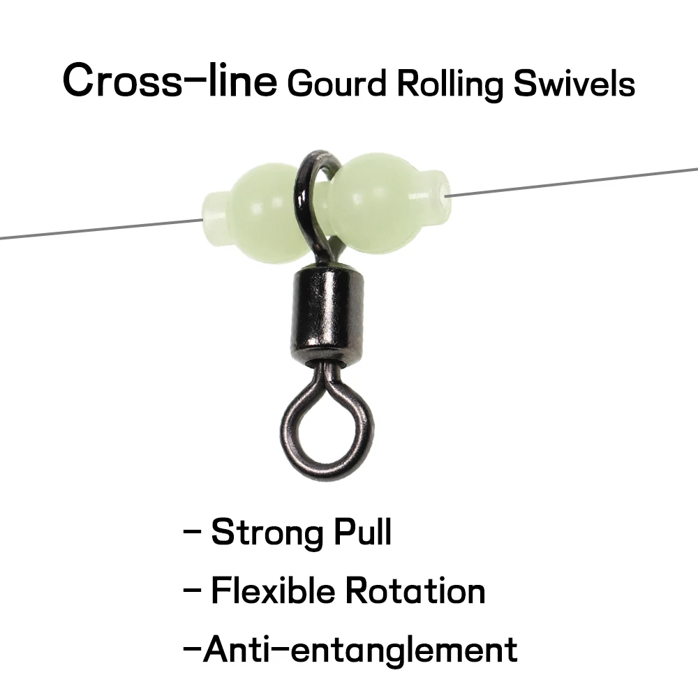 Elllv-eslabones giratorios luminosos para pesca en el mar, accesorios de tiro de larga distancia, 500 unidades - imagen 3