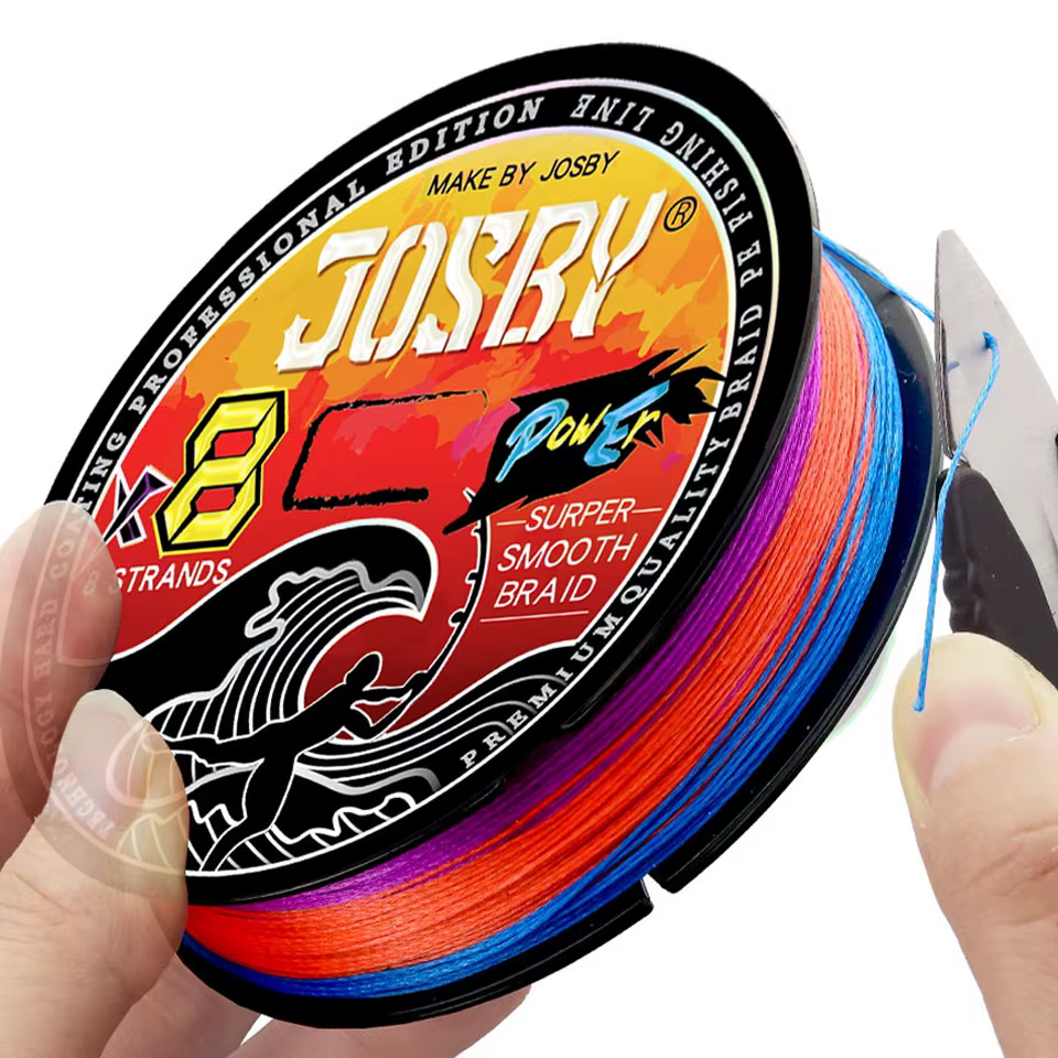 JOSBY-Hilo de pescar de 4 y 8 hebras, multifilamento suave, 1000M, 500M, 300M, 200M, cordón trenzado para carpa, accesorios para Mar y Lago - imagen 5