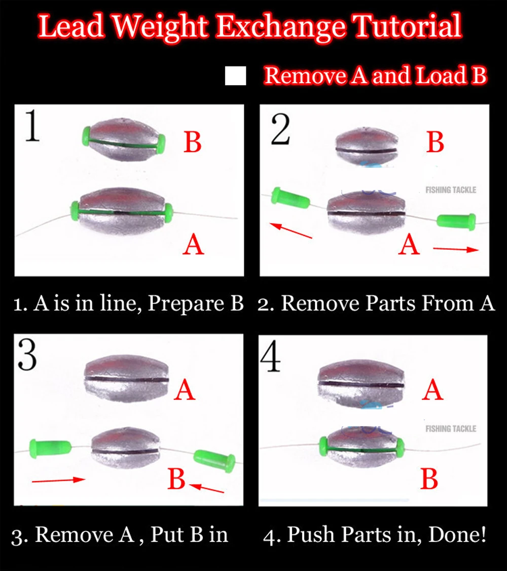 Pesas ajustables para pesca, accesorios populares de 1,2g a 75g, todos los tamaños - imagen 2
