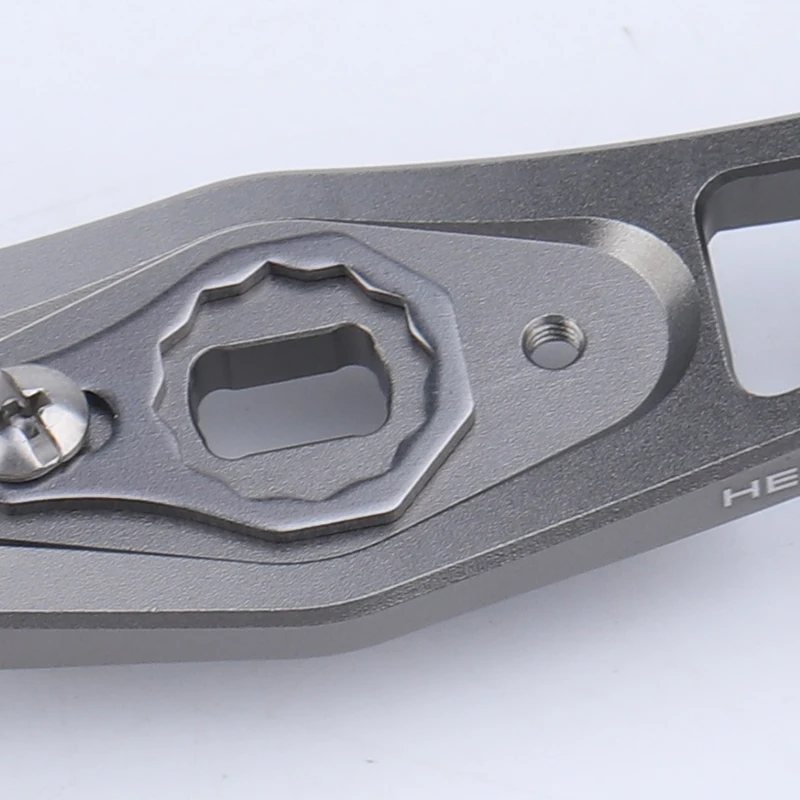 Manivela de carrete pesca aluminio HEIGHTE brazo oscilante metálico - imagen 5