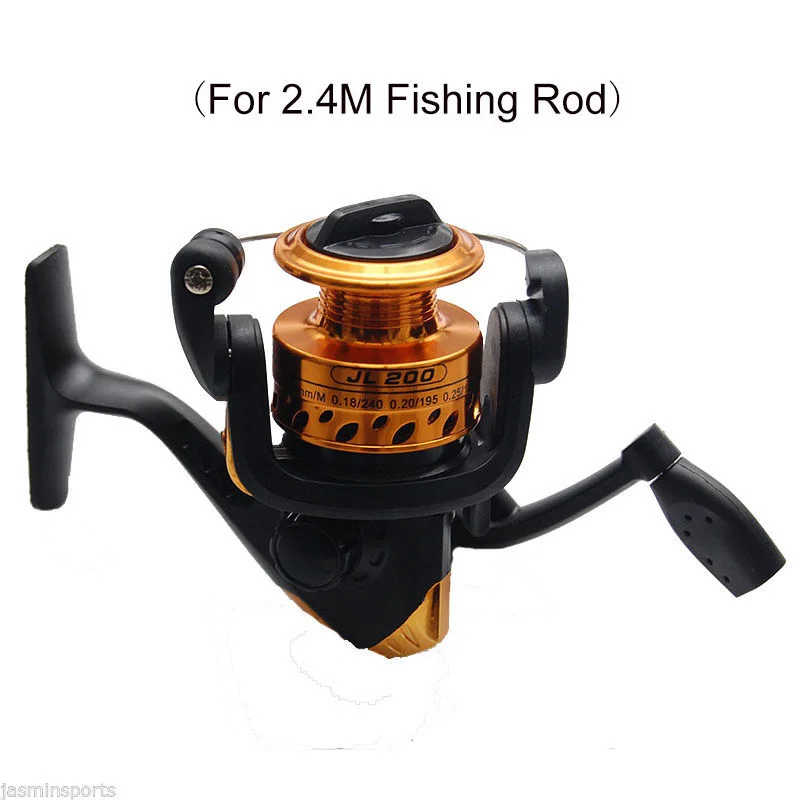 Combos de caña de pescar giratoria y carrete, bolsa de transporte, estuche telescópico portátil, Combo de pesca en el mar, 2,4 m - imagen 5