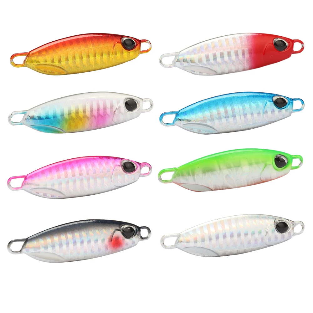 Señuelo de pesca Artificial, anzuelo de Metal fundido de 1 piezas, 10g/15g/20g/30g, para pesca de lubina - imagen 5