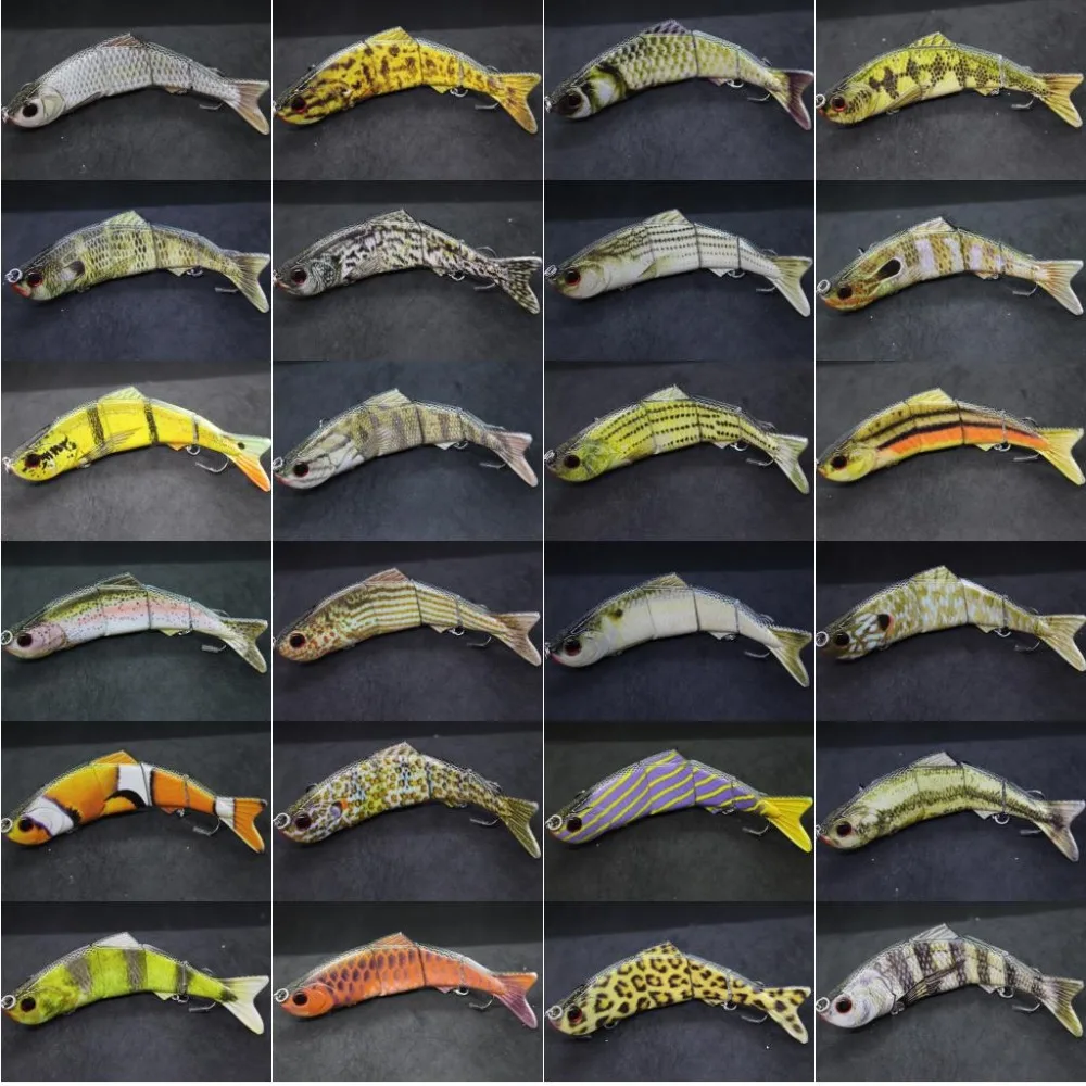 WLure-Señuelos de Pesca Swimbait, 152mm, 37,8g, 4 segmentos, cebo articulado, natación realista, hundimiento rápido, ganchos de calidad y embalaje HS4 - imagen 3