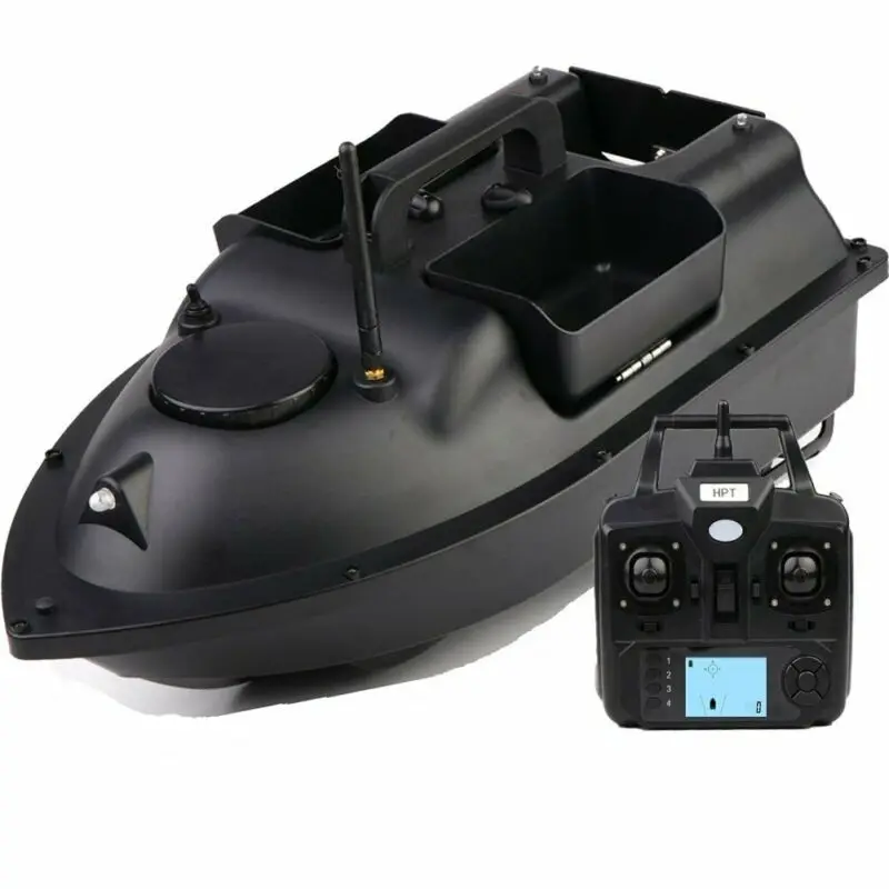 Barco de cebo inalámbrico RC GPS, anzuelo de carpa, lancha rápida LCD, localizador de peces, bolsa de transporte, baterías de repuesto, 500M - imagen 4
