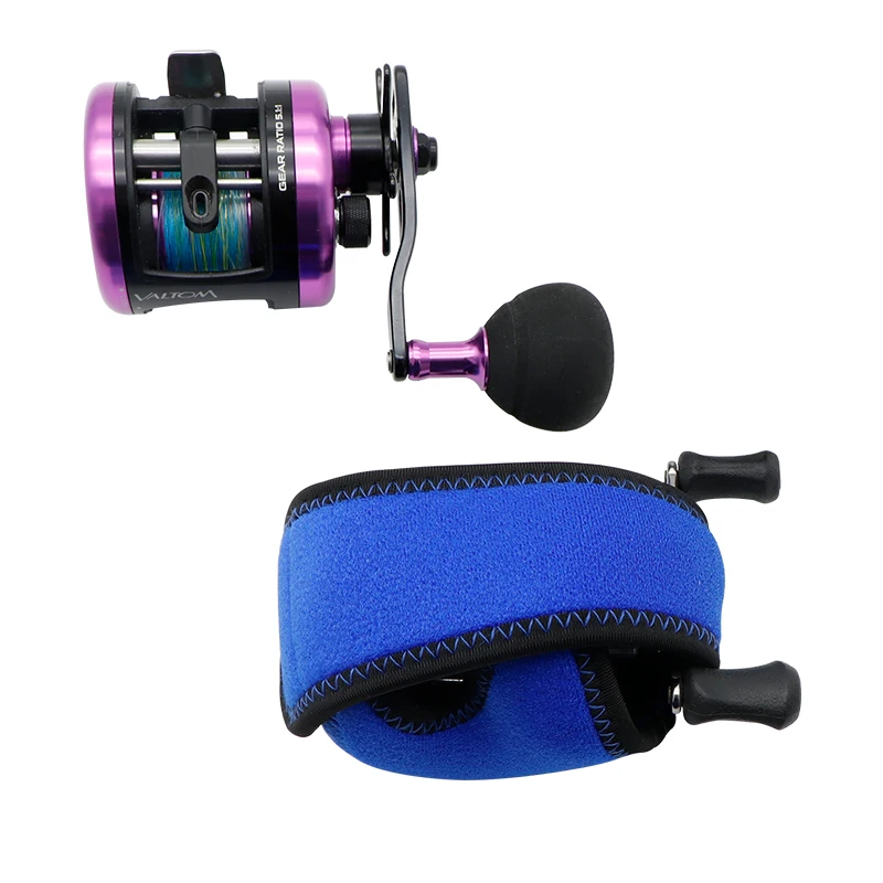 Estuche protector impermeable para fundición de cebo, carrete de bolsa para pesca, barco, rueda de tambor, Color azul, verde y gris