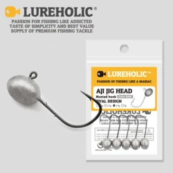Lureholic Jig Head Mustad – 1,5g a 5g, doble anzuelo Finesse rock