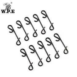 W.P.E-accesorios de pesca de acero inoxidable, envoltura giratoria de pesca, Kit de señuelo, conector, anzuelo de pescado, 30/50 Uds.-1 lote