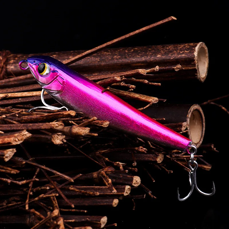 Señuelo de pesca de hundimiento lento Zigzag, lápiz para perros, pececillo, 7cm, 10g, señuelos artificiales de fundición larga, cebo duro, 1 pieza en oferta - imagen 3