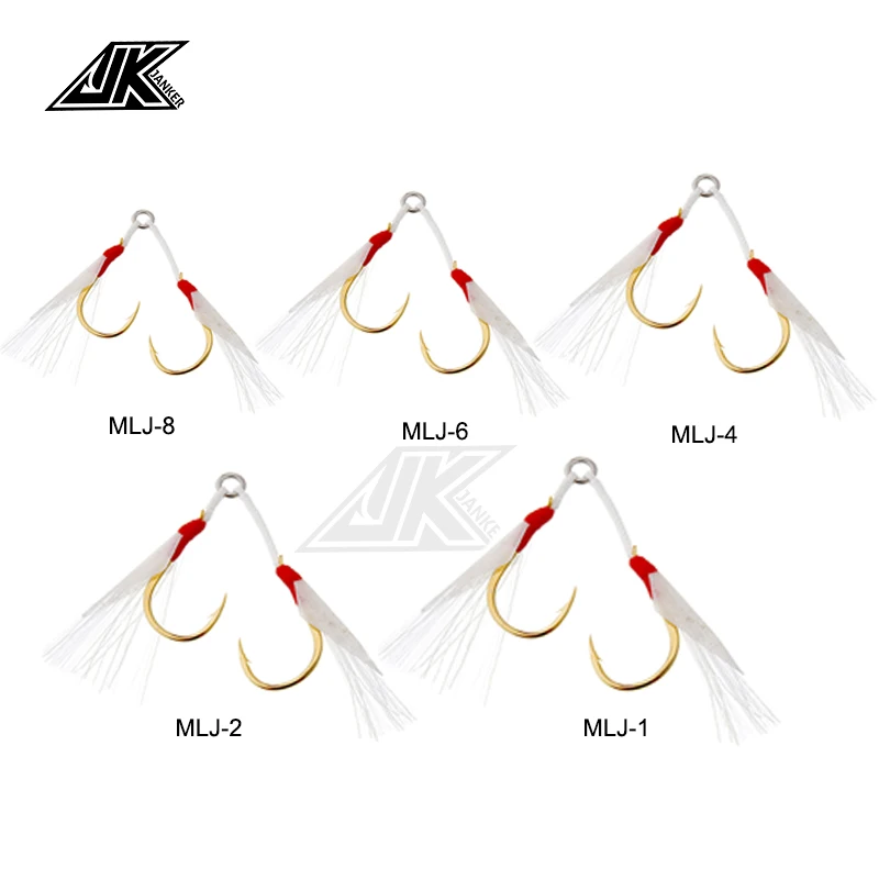 Anzuelo de pesca JK de oro inoxidable con línea de PE, señuelo japonés para agua salada - imagen 3